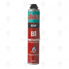ПОЛИУРЕТАНОВА ПЯНА 820P КЛАС-B1 /ПИСТОЛЕТНА/ 1000g AKFIX