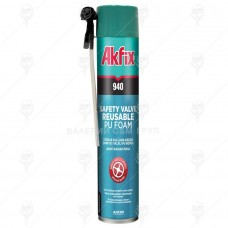 ПОЛИУРЕТАНОВА ПЯНА 940-С МЕХАНИЧЕН ВЕНТИЛ 850ml AKFIX