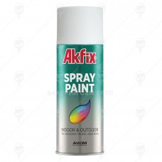 СПРЕЙ АВТО БЯЛ МАТ 400ml RAL9010 AKFIX