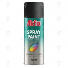 СПРЕЙ АВТО ЧЕРЕН МАТ 400ml RAL9005 AKFIX